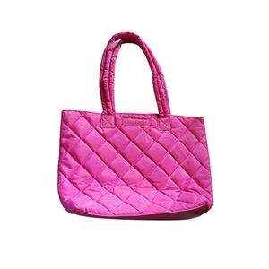 Juicy Couture Pink Large Puffy Tote Bag